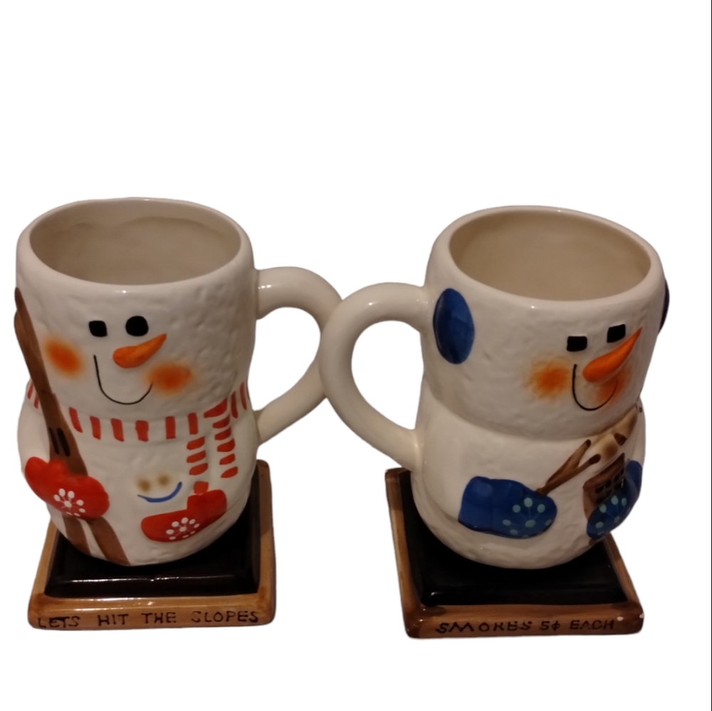 2 S'mores Novelty Coffee Mugs
